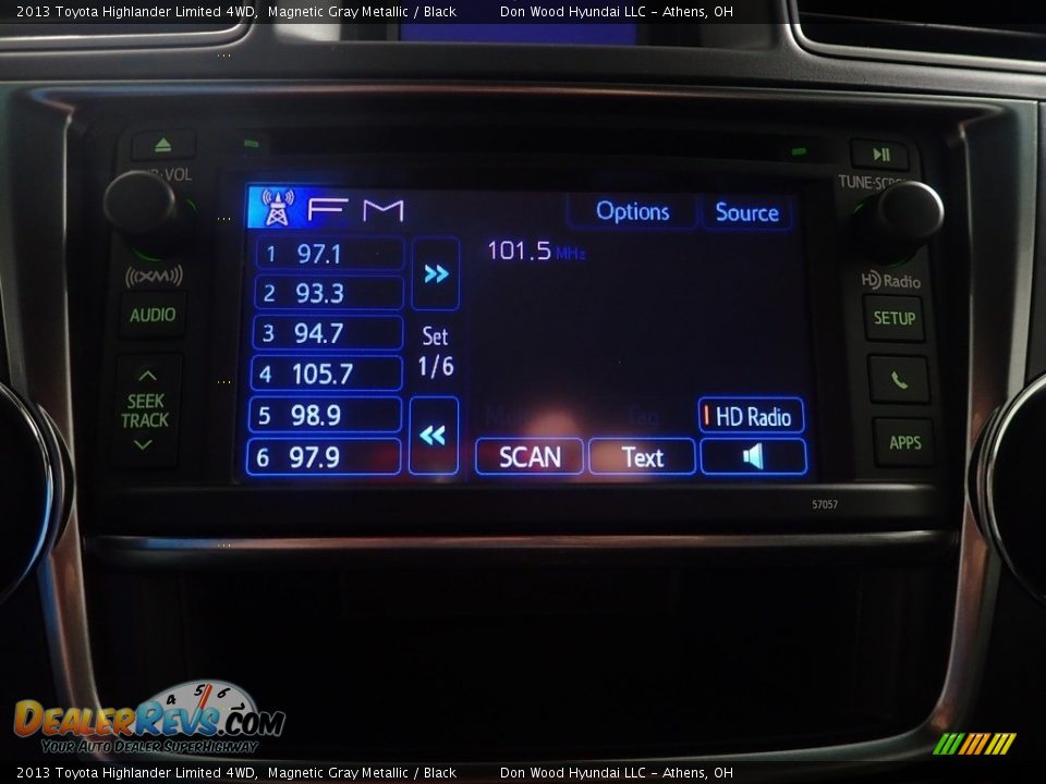 2013 Toyota Highlander Limited 4WD Magnetic Gray Metallic / Black Photo #28