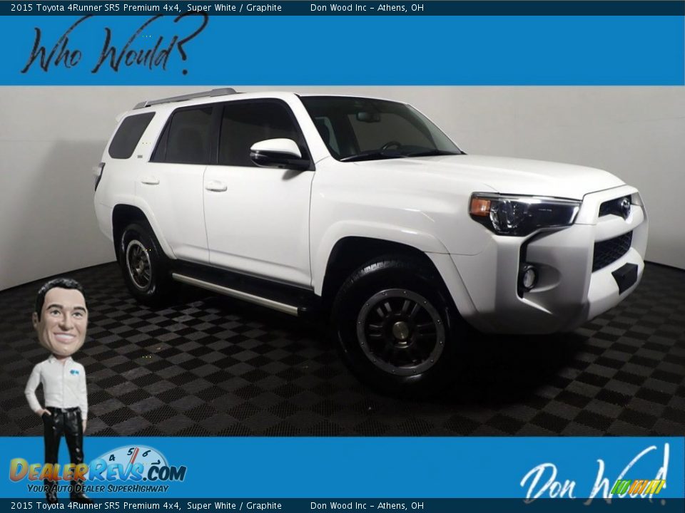 2015 Toyota 4Runner SR5 Premium 4x4 Super White / Graphite Photo #1