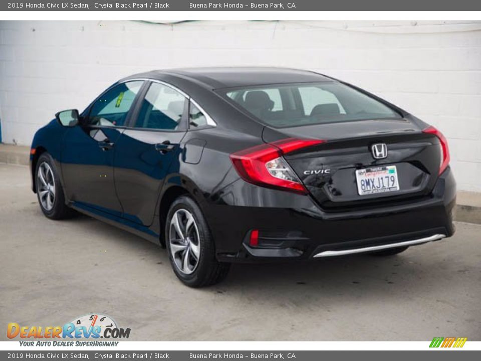 2019 Honda Civic LX Sedan Crystal Black Pearl / Black Photo #2