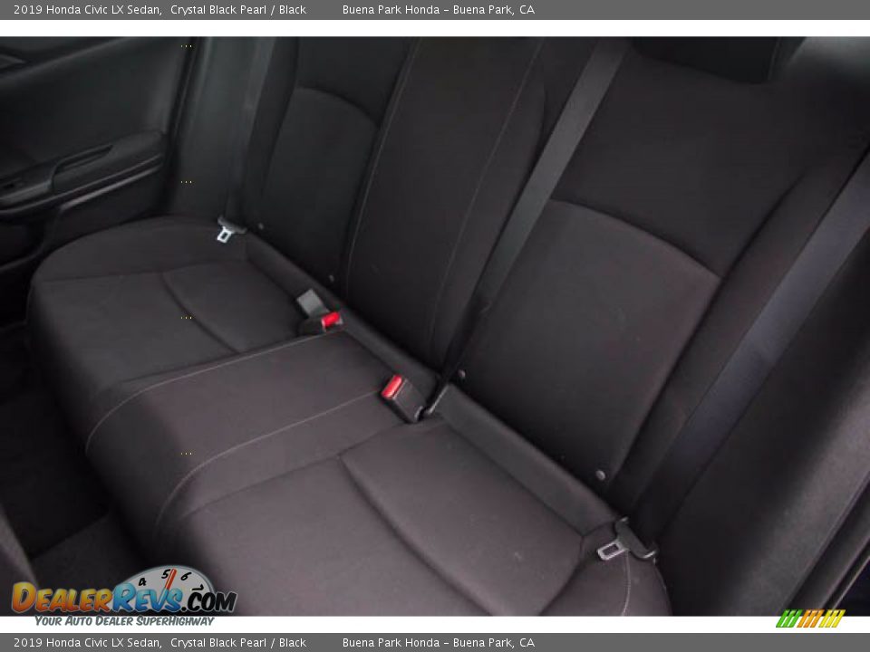 2019 Honda Civic LX Sedan Crystal Black Pearl / Black Photo #20