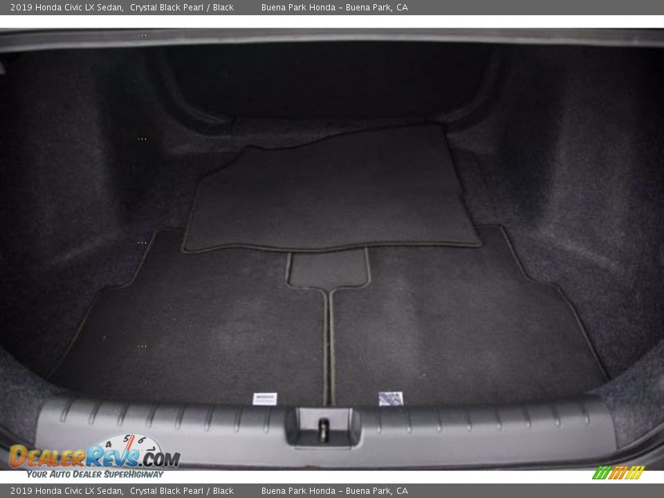 2019 Honda Civic LX Sedan Crystal Black Pearl / Black Photo #21