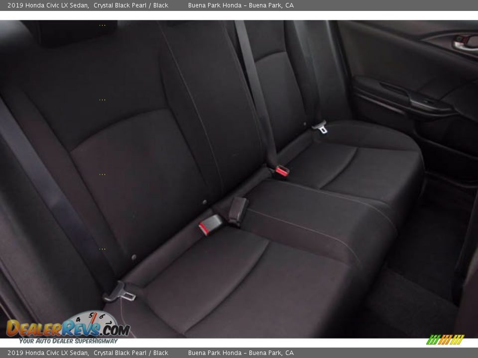 2019 Honda Civic LX Sedan Crystal Black Pearl / Black Photo #23