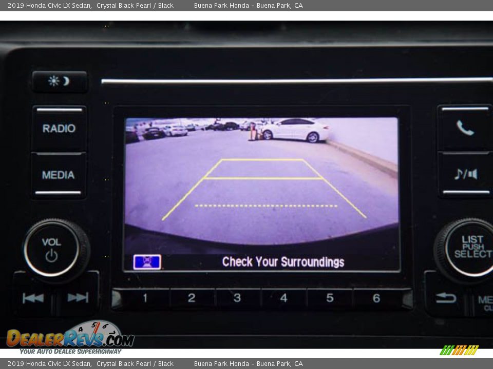 2019 Honda Civic LX Sedan Crystal Black Pearl / Black Photo #27