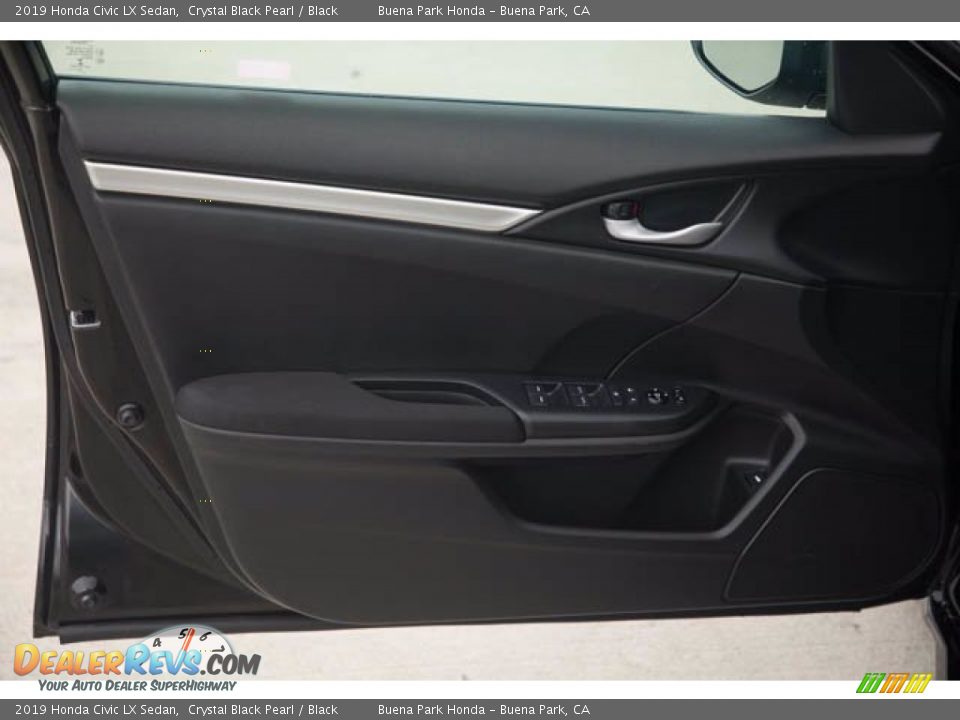 2019 Honda Civic LX Sedan Crystal Black Pearl / Black Photo #29