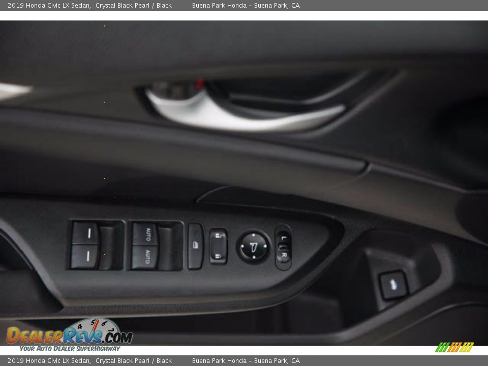 2019 Honda Civic LX Sedan Crystal Black Pearl / Black Photo #30