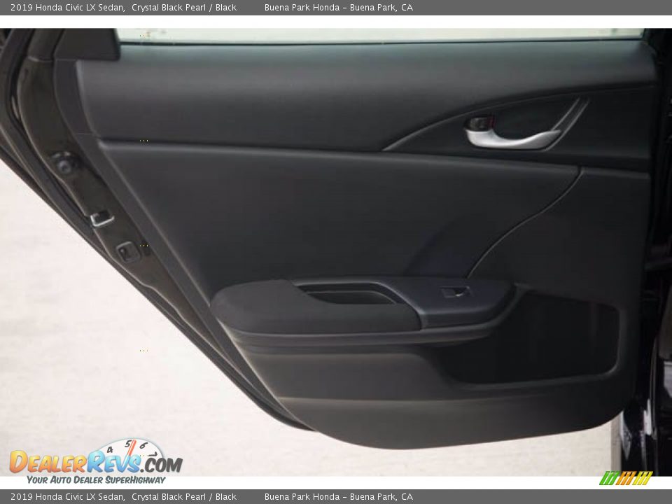2019 Honda Civic LX Sedan Crystal Black Pearl / Black Photo #31