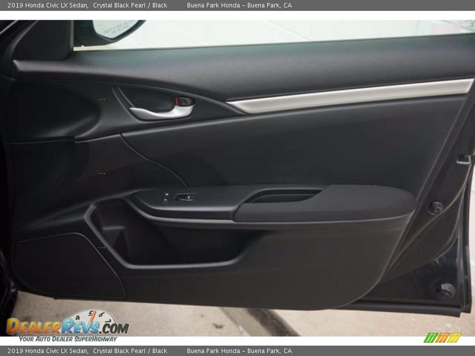 2019 Honda Civic LX Sedan Crystal Black Pearl / Black Photo #33