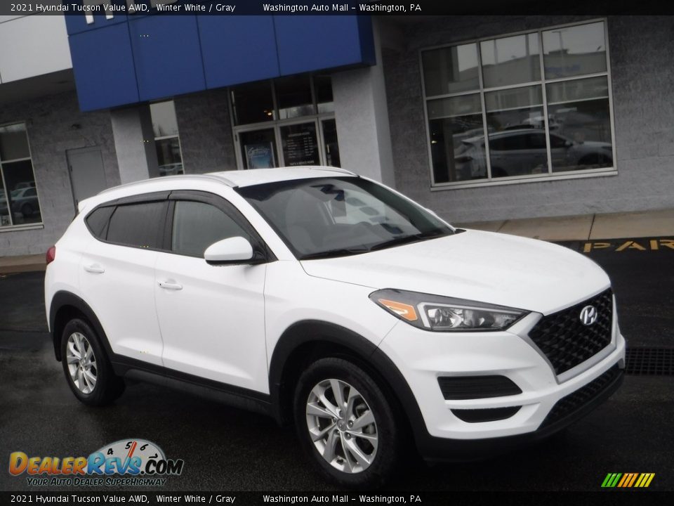 2021 Hyundai Tucson Value AWD Winter White / Gray Photo #1