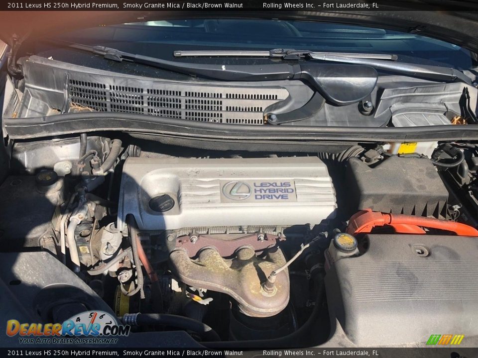 2011 Lexus HS 250h Hybrid Premium Smoky Granite Mica / Black/Brown Walnut Photo #2