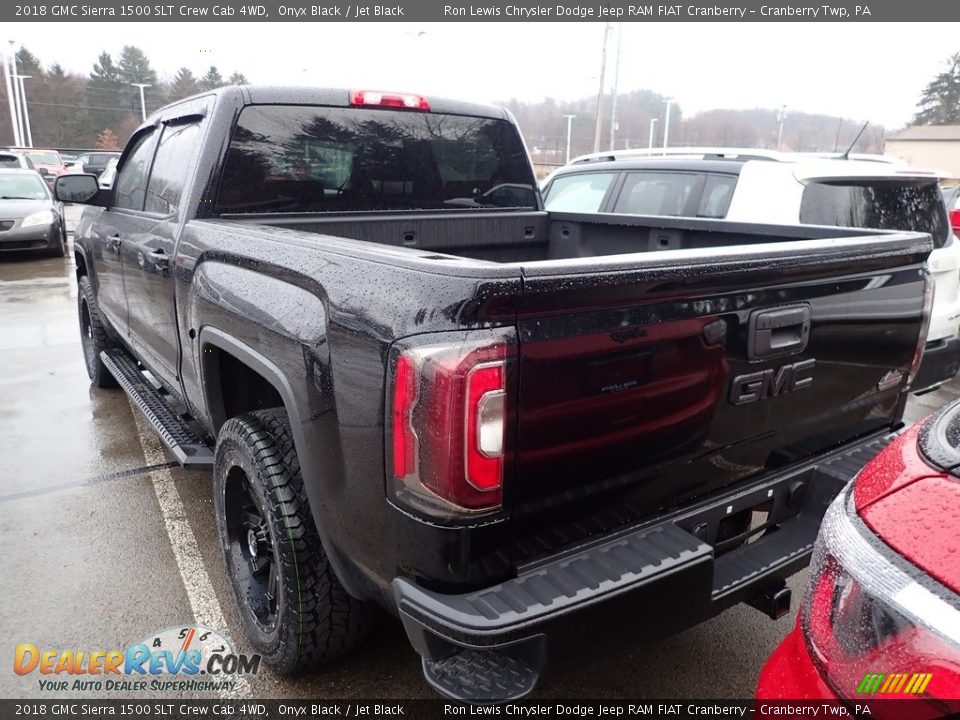 2018 GMC Sierra 1500 SLT Crew Cab 4WD Onyx Black / Jet Black Photo #3