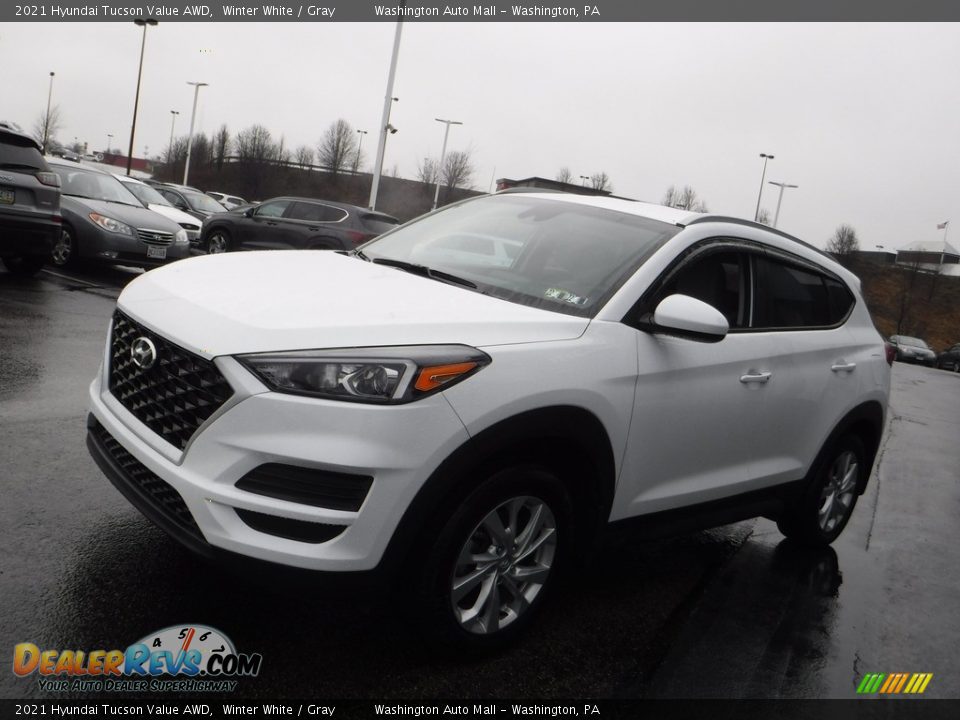 2021 Hyundai Tucson Value AWD Winter White / Gray Photo #6