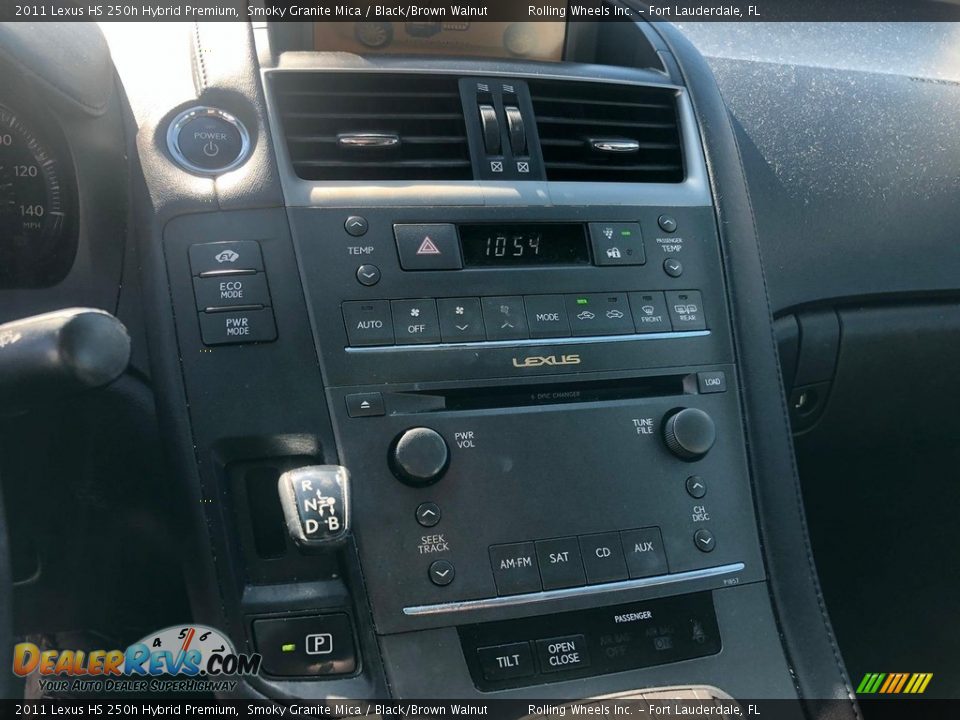 2011 Lexus HS 250h Hybrid Premium Smoky Granite Mica / Black/Brown Walnut Photo #6