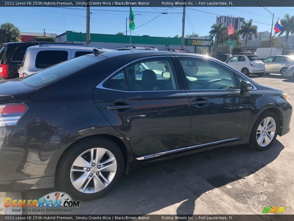 2011 Lexus HS 250h Hybrid Premium Smoky Granite Mica / Black/Brown Walnut Photo #7