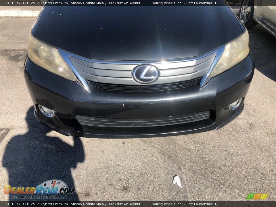 2011 Lexus HS 250h Hybrid Premium Smoky Granite Mica / Black/Brown Walnut Photo #9