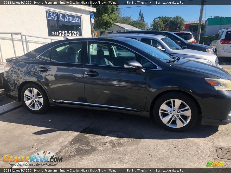 2011 Lexus HS 250h Hybrid Premium Smoky Granite Mica / Black/Brown Walnut Photo #10