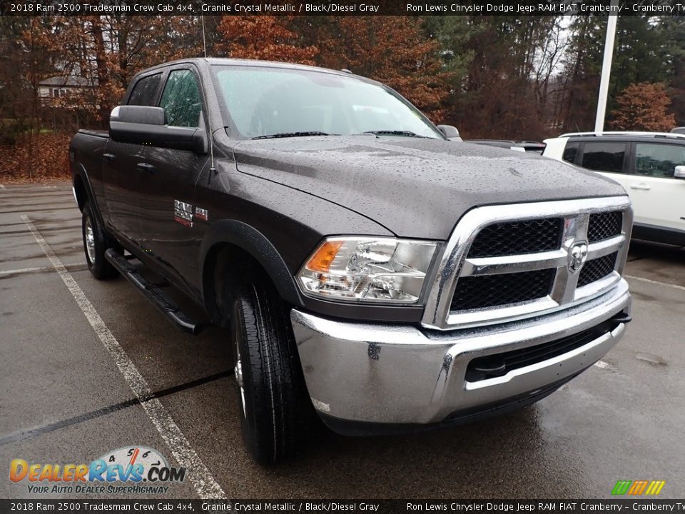 2018 Ram 2500 Tradesman Crew Cab 4x4 Granite Crystal Metallic / Black/Diesel Gray Photo #2