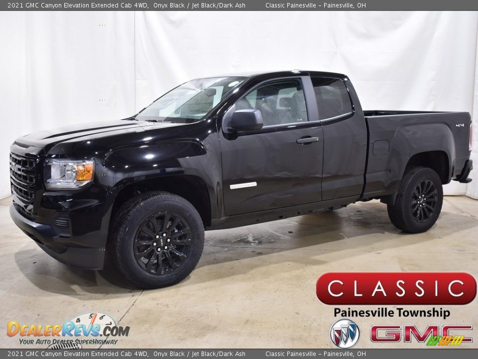 2021 GMC Canyon Elevation Extended Cab 4WD Onyx Black / Jet Black/Dark Ash Photo #1