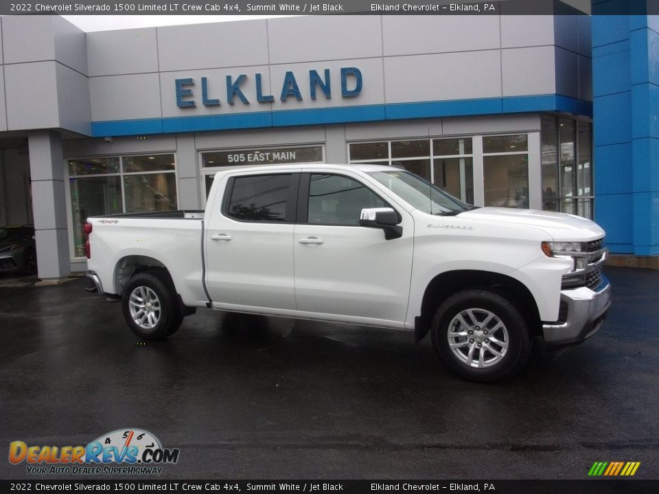 2022 Chevrolet Silverado 1500 Limited LT Crew Cab 4x4 Summit White / Jet Black Photo #1