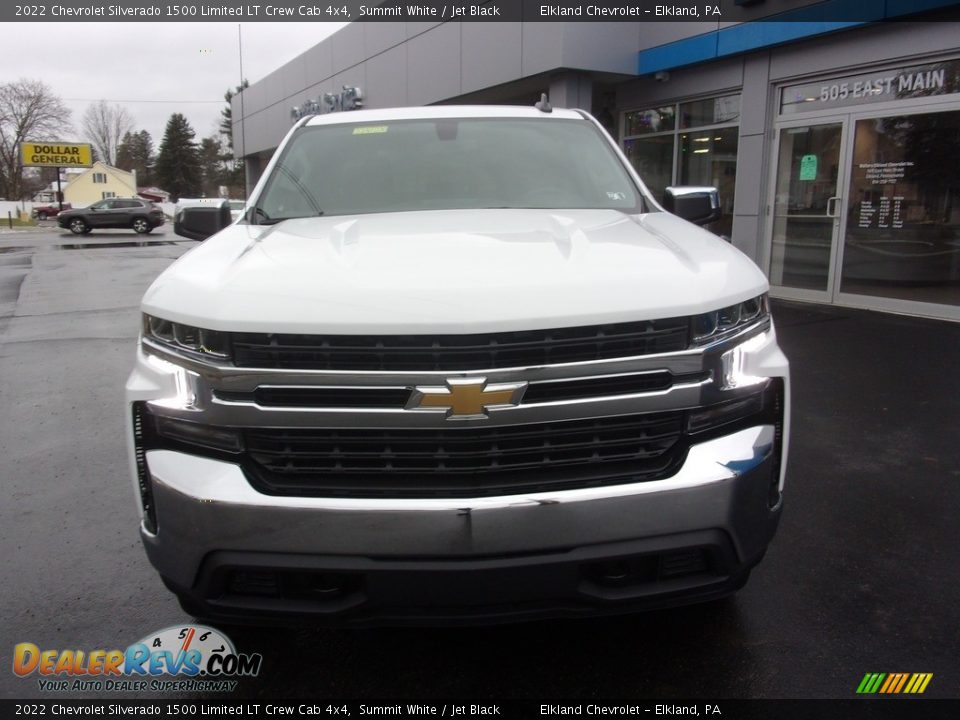 2022 Chevrolet Silverado 1500 Limited LT Crew Cab 4x4 Summit White / Jet Black Photo #8