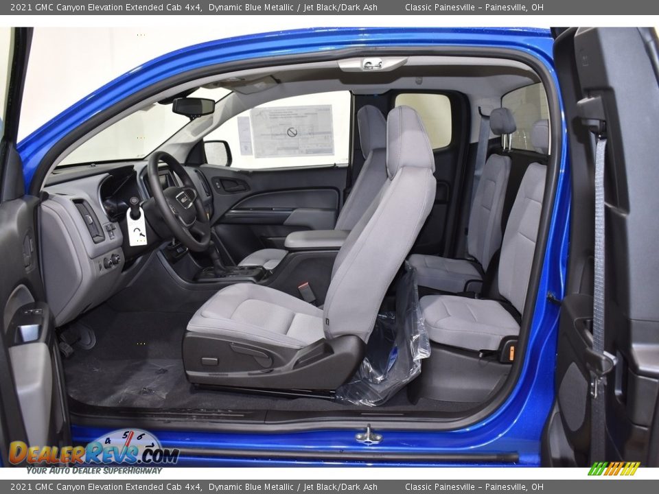 Jet Black/Dark Ash Interior - 2021 GMC Canyon Elevation Extended Cab 4x4 Photo #6