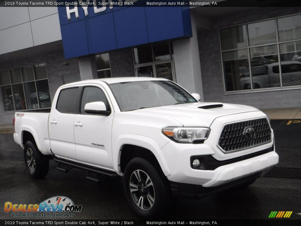 2019 Toyota Tacoma TRD Sport Double Cab 4x4 Super White / Black Photo #1