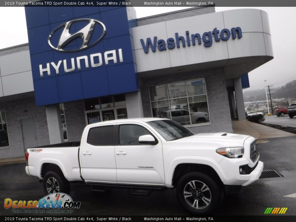 2019 Toyota Tacoma TRD Sport Double Cab 4x4 Super White / Black Photo #2