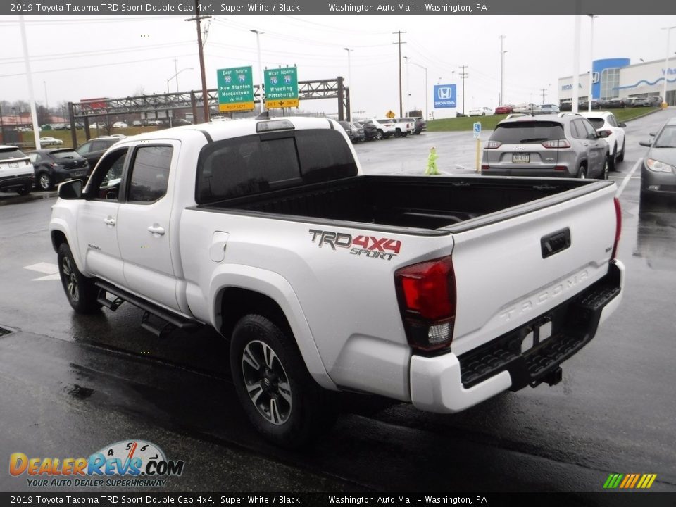 2019 Toyota Tacoma TRD Sport Double Cab 4x4 Super White / Black Photo #10