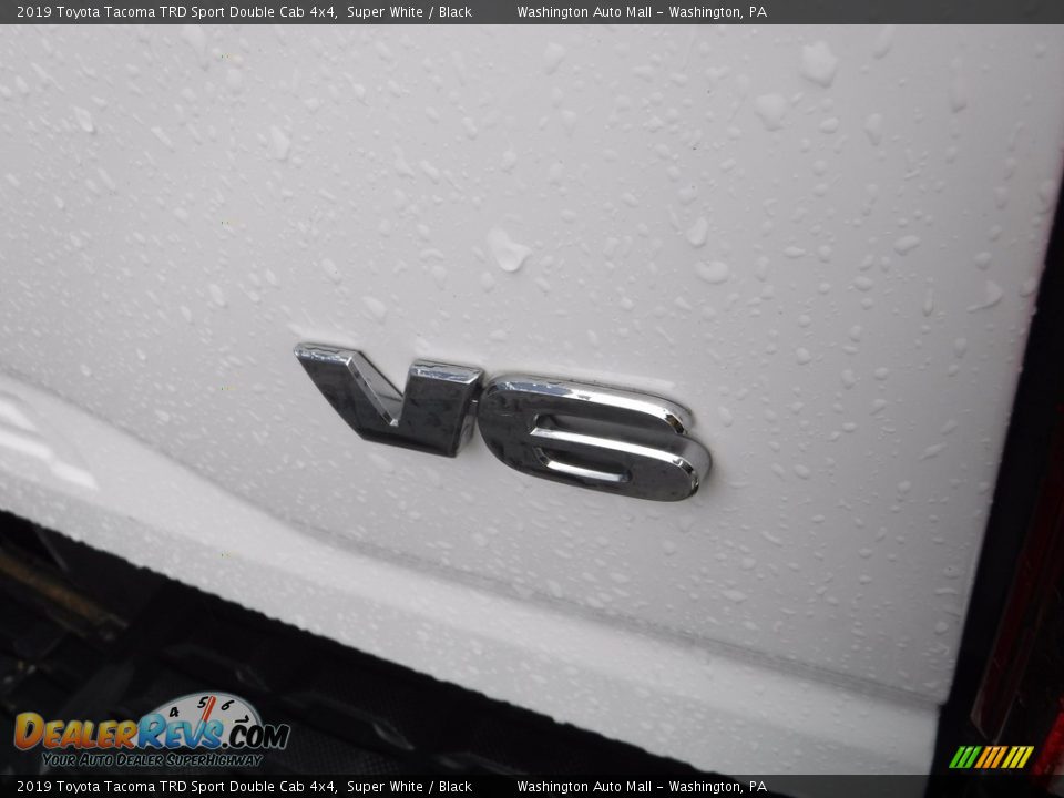 2019 Toyota Tacoma TRD Sport Double Cab 4x4 Super White / Black Photo #12