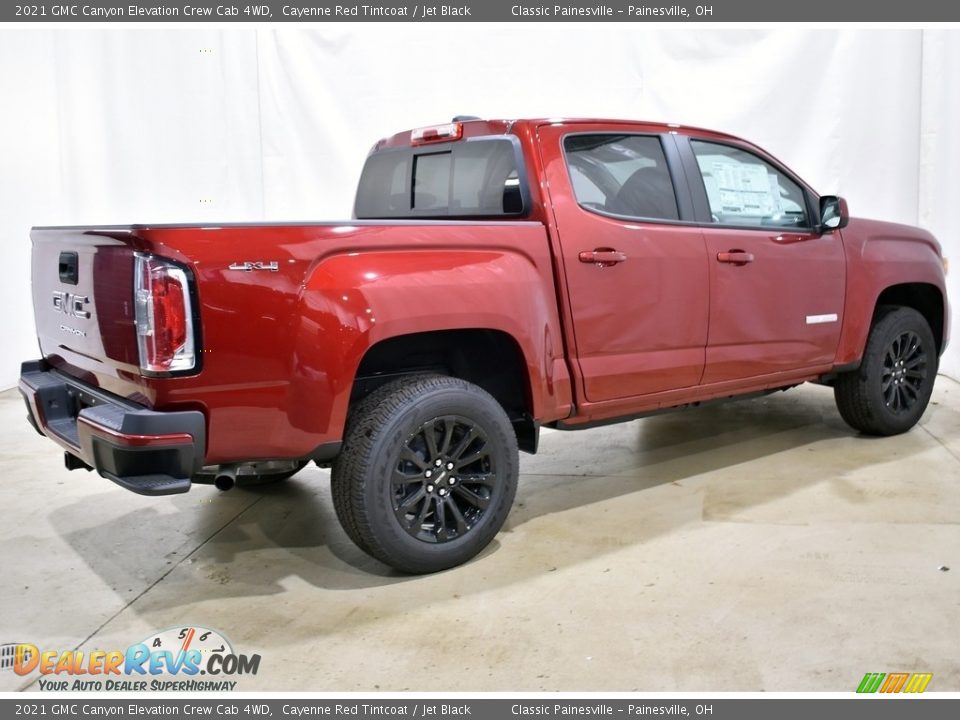 2021 GMC Canyon Elevation Crew Cab 4WD Cayenne Red Tintcoat / Jet Black Photo #2