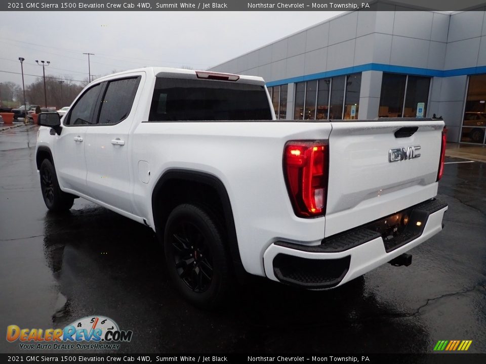 2021 GMC Sierra 1500 Elevation Crew Cab 4WD Summit White / Jet Black Photo #4