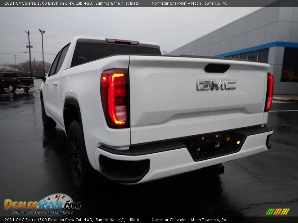 2021 GMC Sierra 1500 Elevation Crew Cab 4WD Summit White / Jet Black Photo #5