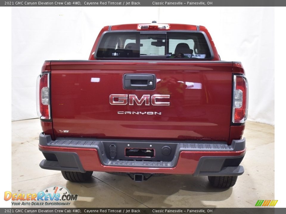 2021 GMC Canyon Elevation Crew Cab 4WD Cayenne Red Tintcoat / Jet Black Photo #3