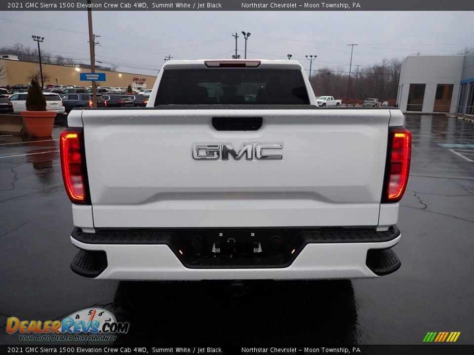 2021 GMC Sierra 1500 Elevation Crew Cab 4WD Summit White / Jet Black Photo #6