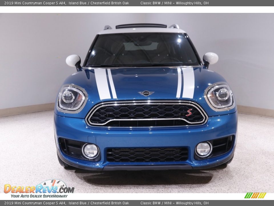 2019 Mini Countryman Cooper S All4 Island Blue / Chesterfield British Oak Photo #2