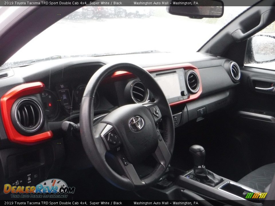 2019 Toyota Tacoma TRD Sport Double Cab 4x4 Super White / Black Photo #18