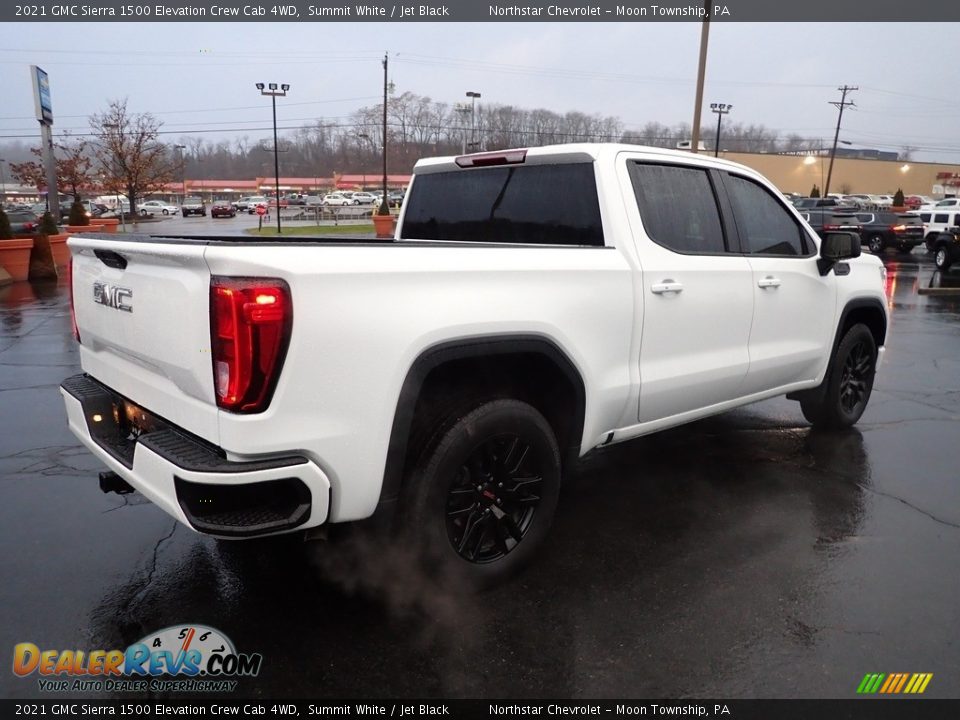 2021 GMC Sierra 1500 Elevation Crew Cab 4WD Summit White / Jet Black Photo #8