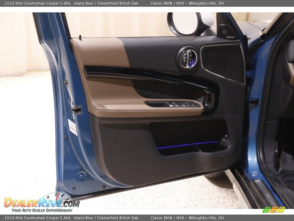 2019 Mini Countryman Cooper S All4 Island Blue / Chesterfield British Oak Photo #4