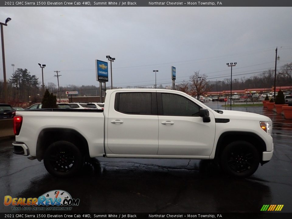 2021 GMC Sierra 1500 Elevation Crew Cab 4WD Summit White / Jet Black Photo #9