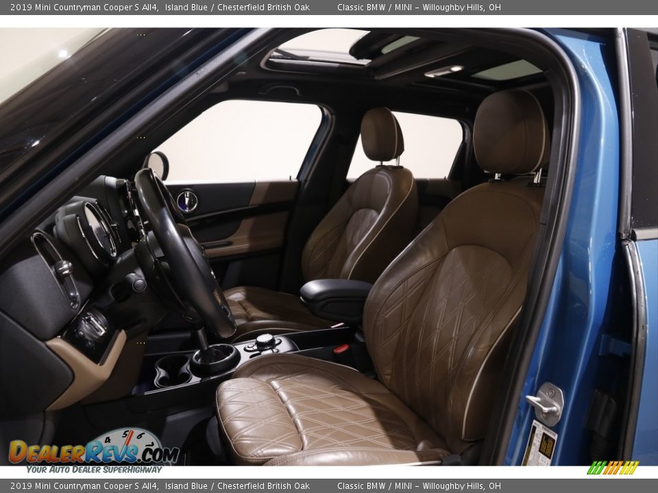 2019 Mini Countryman Cooper S All4 Island Blue / Chesterfield British Oak Photo #5