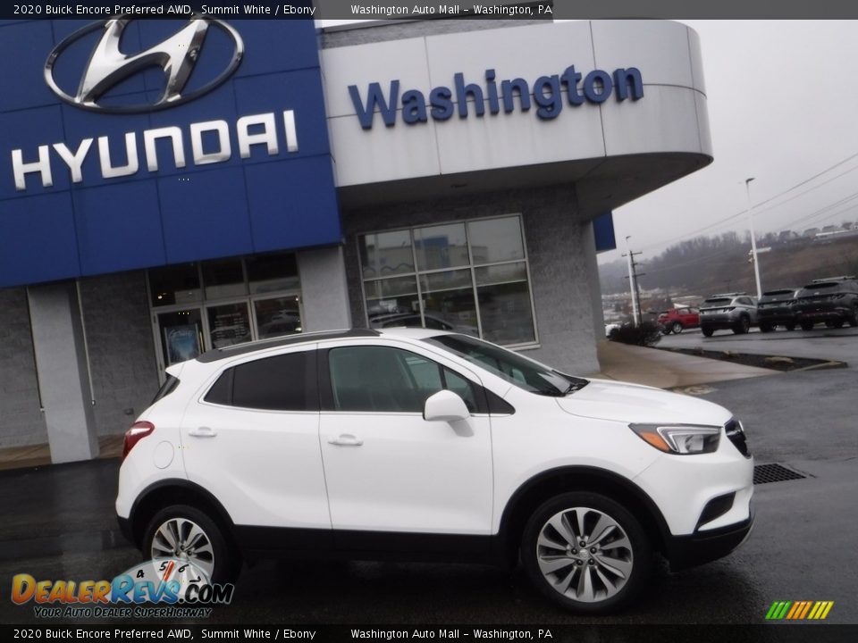 2020 Buick Encore Preferred AWD Summit White / Ebony Photo #2