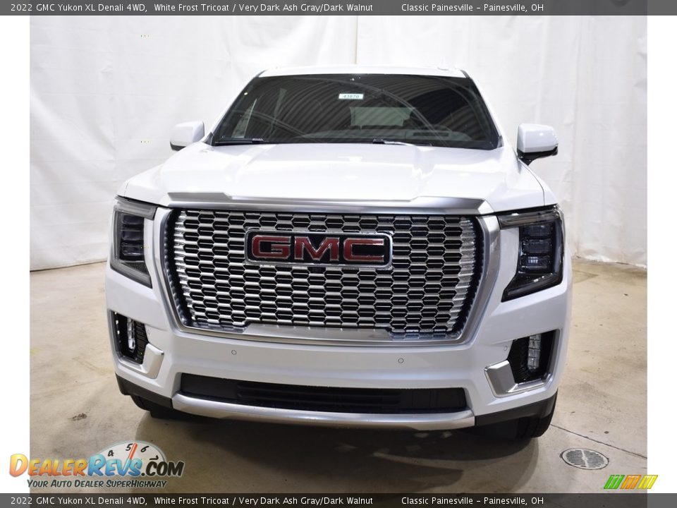 2022 GMC Yukon XL Denali 4WD White Frost Tricoat / Very Dark Ash Gray/Dark Walnut Photo #4