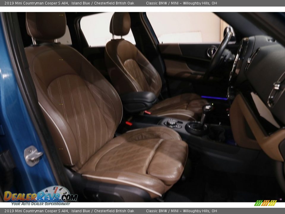 2019 Mini Countryman Cooper S All4 Island Blue / Chesterfield British Oak Photo #14