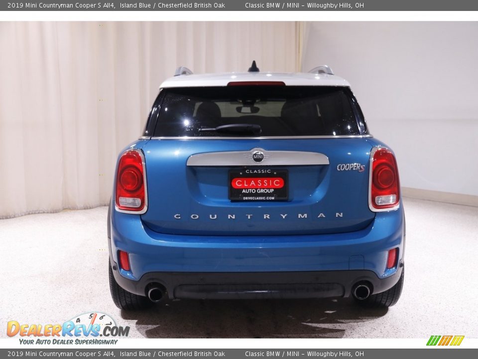 2019 Mini Countryman Cooper S All4 Island Blue / Chesterfield British Oak Photo #17