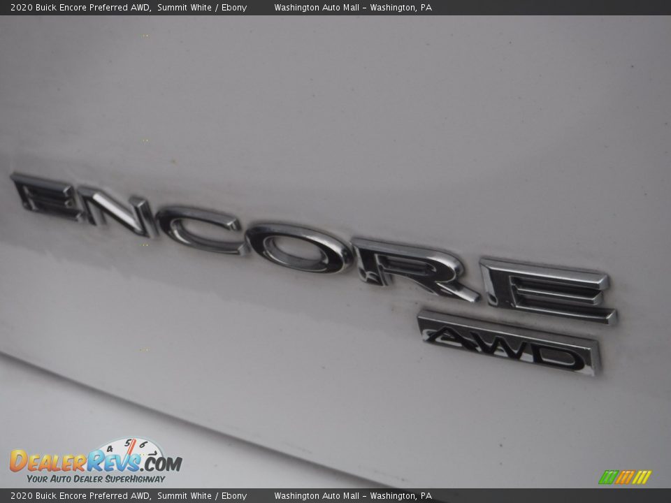 2020 Buick Encore Preferred AWD Summit White / Ebony Photo #10