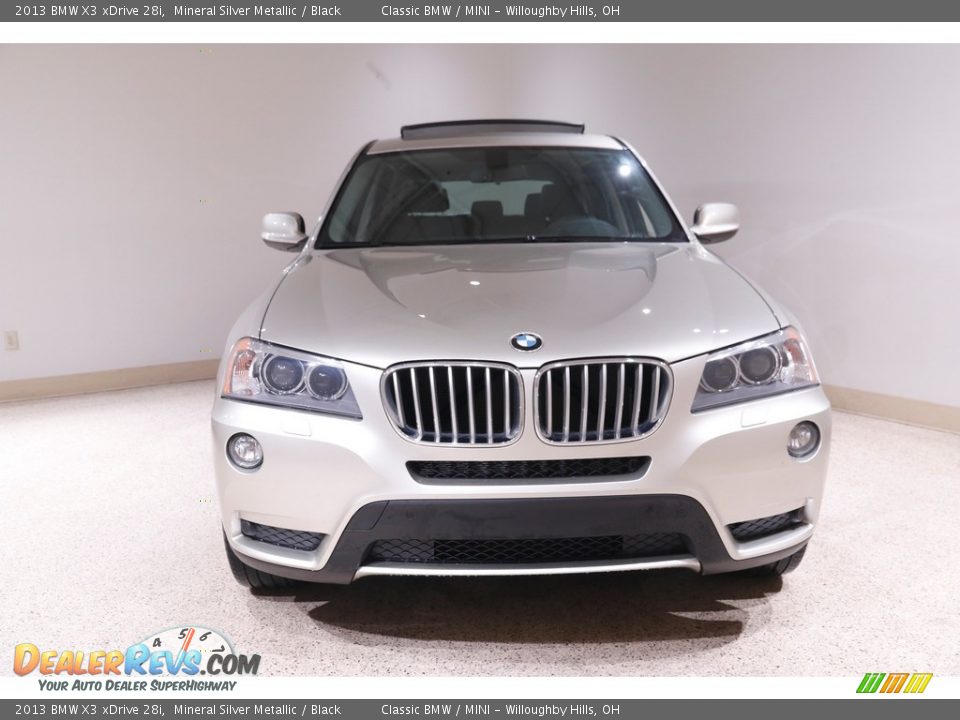 2013 BMW X3 xDrive 28i Mineral Silver Metallic / Black Photo #2