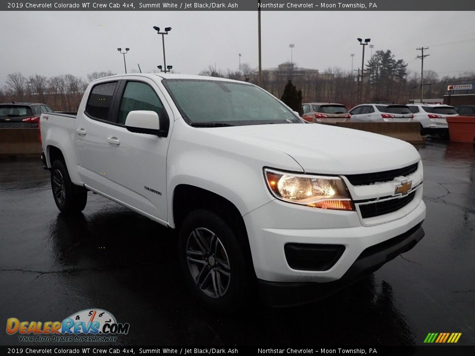 2019 Chevrolet Colorado WT Crew Cab 4x4 Summit White / Jet Black/Dark Ash Photo #10