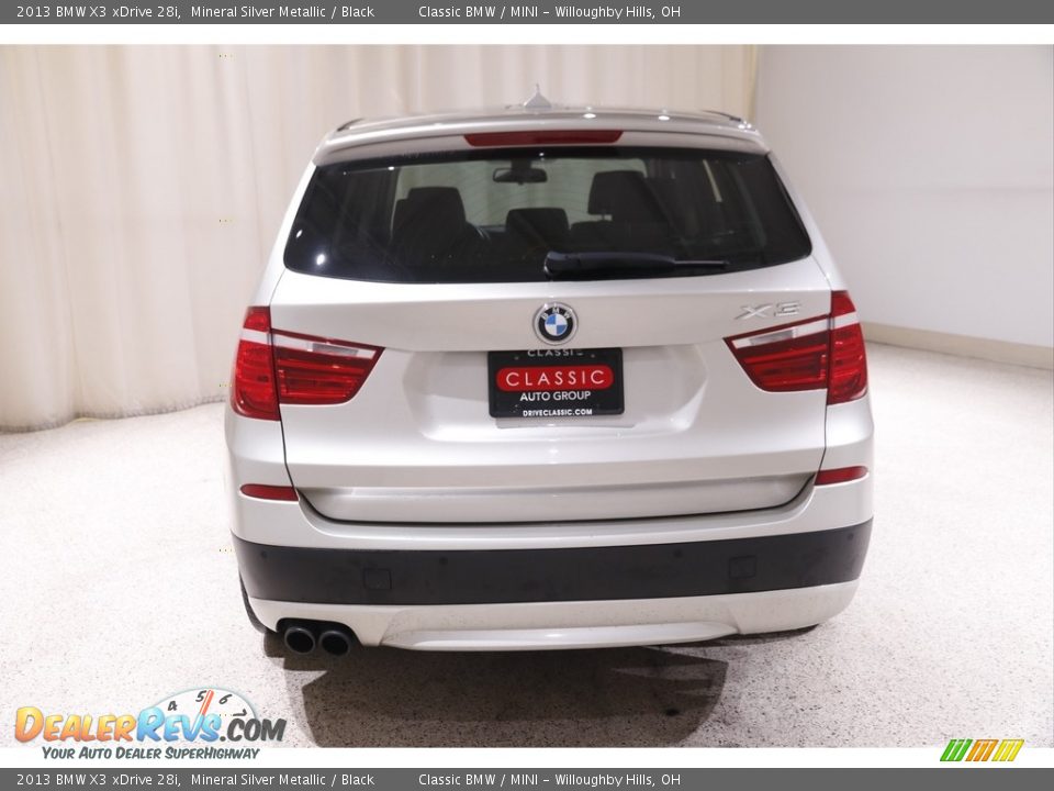 2013 BMW X3 xDrive 28i Mineral Silver Metallic / Black Photo #20