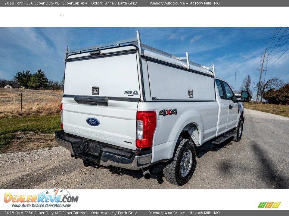 2018 Ford F250 Super Duty XLT SuperCab 4x4 Oxford White / Earth Gray Photo #4