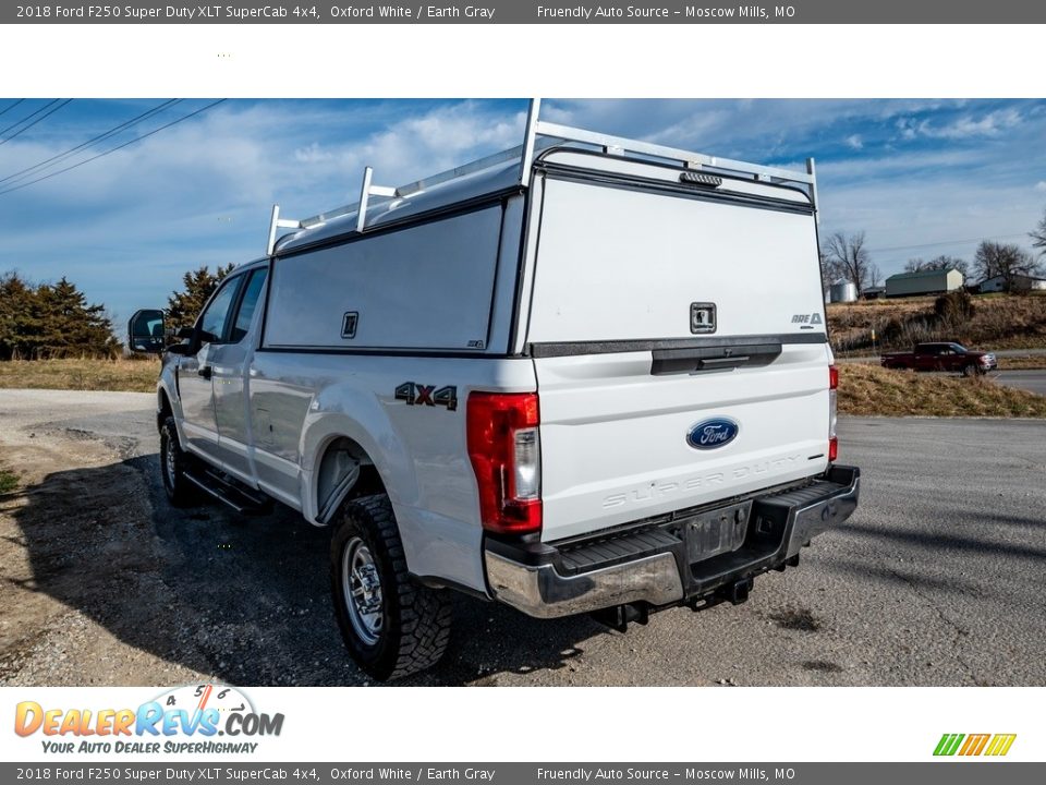 2018 Ford F250 Super Duty XLT SuperCab 4x4 Oxford White / Earth Gray Photo #6