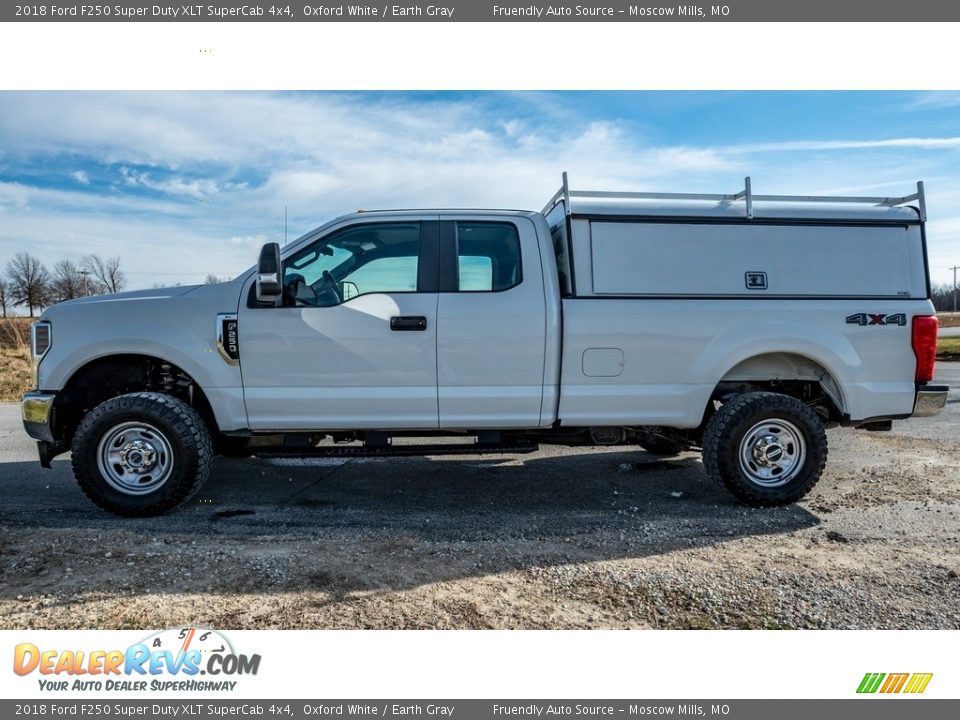 2018 Ford F250 Super Duty XLT SuperCab 4x4 Oxford White / Earth Gray Photo #7